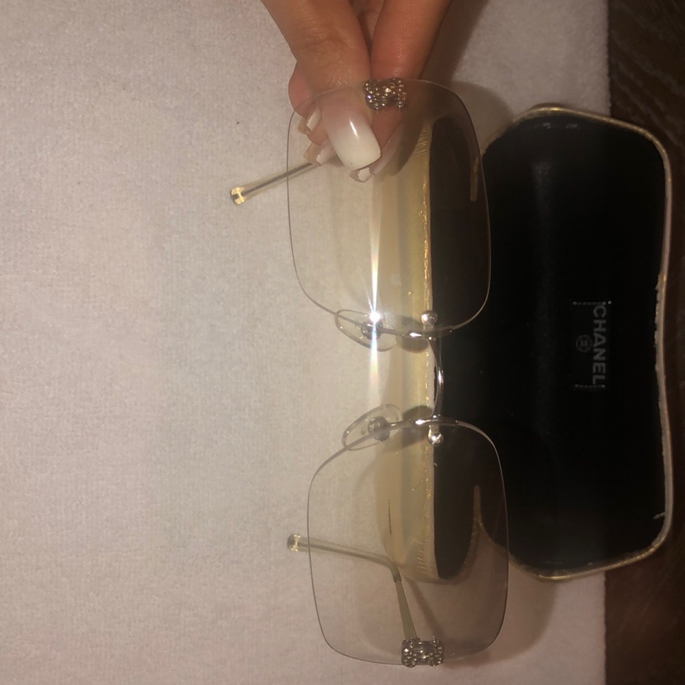 RARE RIMLESS CHANEL VINTAGE SUNGLASSES!!!
